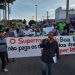 Ex-funcionários do Supermercado Boa Esperança fazem protesto em Parnamirim