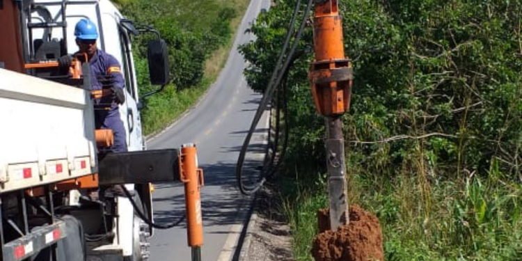 Prolongamento da Olavo Montenegro terá mais um trecho iluminado com LED