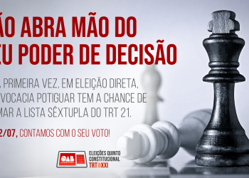 Advogados escolhem Marcelo Barros, Eduardo Rocha, Marisa Almeida, Augusto Maranhão, Lúcia Jales e Eduardo Gurgel para “lista sêxtupla” do Quinto Constitucional do TRT-21