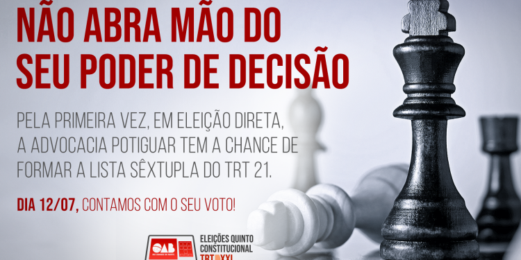 Advogados escolhem Marcelo Barros, Eduardo Rocha, Marisa Almeida, Augusto Maranhão, Lúcia Jales e Eduardo Gurgel para “lista sêxtupla” do Quinto Constitucional do TRT-21