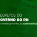 Novo decreto do Governo do Estado com toque de recolher reduzido é publicado