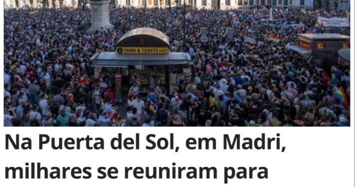 Cidades da Espanha fazem protestos após morte de jovem gay brasileiro