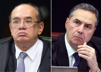 Gilmar Mendes e Barroso trocam alfinetadas nas redes sociais