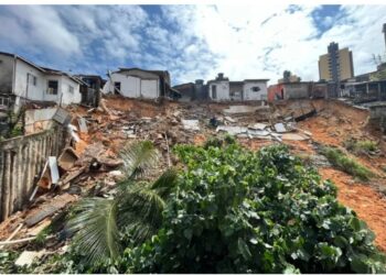 Oito casas são interditadas após desabamento em encosta no bairro de Neópolis
