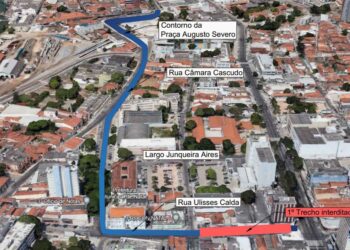 Obras no Centro Histórico alteram trânsito a partir de segunda (29) 25/01/2024 08h07