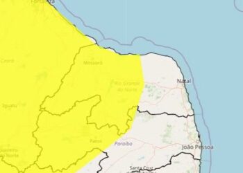 Inmet alerta para chuvas intensas em 96 cidades do RN; veja lista