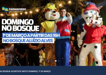 Prefeitura de Parnamirim oferecerá neste final de semana o “Domingo no Bosque”.