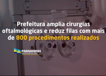 Avanço na Saúde: Prefeitura de Parnamirim amplia cirurgias oftalmológicas e reduz filas