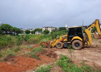 Prefeitura de Parnamirim realiza melhorias na lagoa de captação “Araguaia 2”, em Nova Parnamirim.