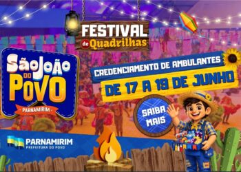 Prefeitura abre inscrições para ambulantes que desejam atuar no Festival de Quadrilhas 2026.