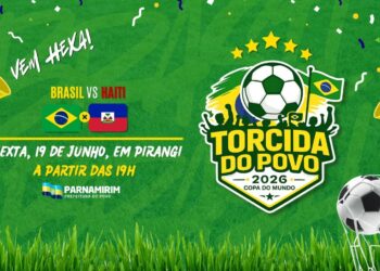 Hoje, a partir das 19h, prefeitura de Parnamirim transmite jogo do Brasil e promove noite de festa em Pirangi.