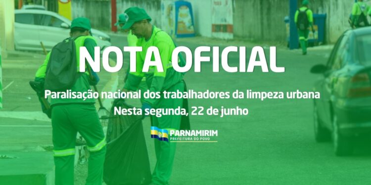 Hoje, 22/06,  acontece uma paralisação nacional dos trabalhadores da limpeza urbana