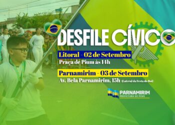 Parnamirim realiza desfiles cívicos nos dias 2 e 3 de setembro