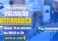 Mais uma etapa da Pré-campanha de vacinação antirrábica acontece neste sábado, 19, no bairro de Nova Parnamirim.