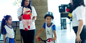 Semana Nacional de Trânsito começa com atividades educativas para crianças da rede municipal de Parnamirim.