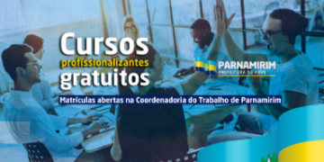 Prefeitura de Parnamirim oferece vagas para cursos de qualificação profissional.