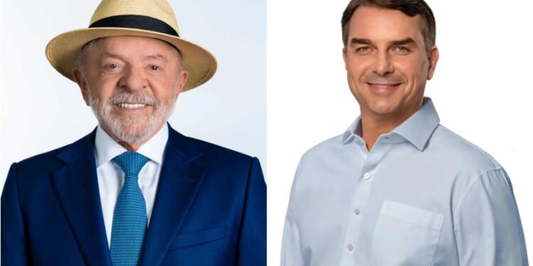 Candidatos a presidente retomaram nesta sexta-feira (9) os programas eleitorais; senador reforçou discurso de mudança, enquanto petista criticou gestão do pai de Flávio.